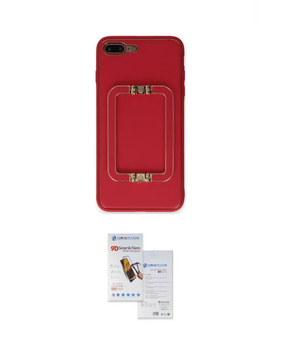 ieg™ iPhone 7 Plus Kılıf Kozmos Minimal Prime - Siyah Seramik Nano Ekran Koruyucu