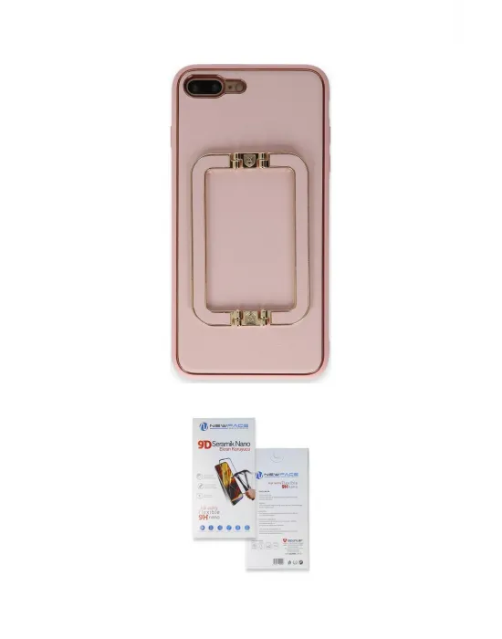 ieg™ iPhone 7 Plus Kılıf Kozmos Minimal Prime - Siyah Seramik Nano Ekran Koruyucu