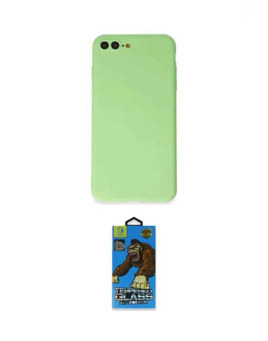ieg™ iPhone 7 Plus Kılıf Kozmos Yansıma Özel Seri - Beyaz 18D Cam Ekran Koruyucu