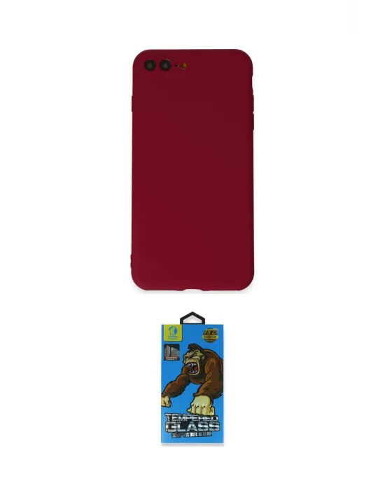 ieg™ iPhone 7 Plus Kılıf Kozmos Yansıma Özel Seri - Beyaz 18D Cam Ekran Koruyucu