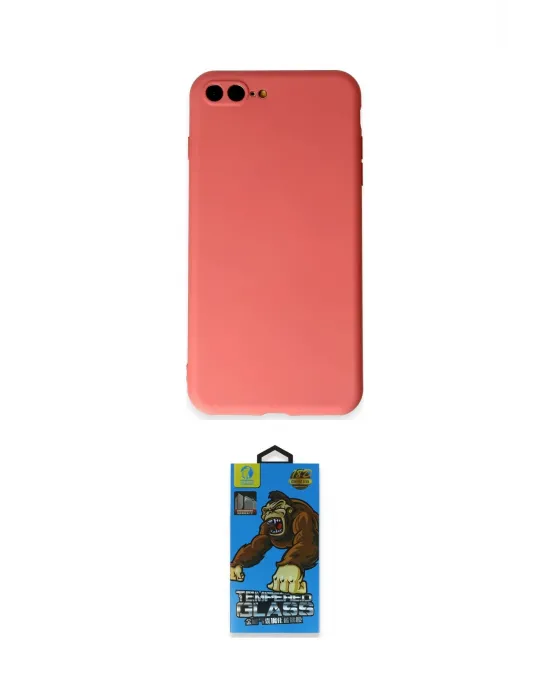 ieg™ iPhone 7 Plus Kılıf Kozmos Yansıma Özel Seri - Beyaz 18D Cam Ekran Koruyucu