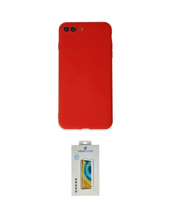 ieg™ iPhone 7 Plus Kılıf Kozmos Yansıma Özel Seri - Beyaz Polymer Nano Ekran Koruyucu