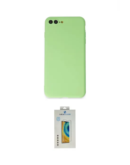 ieg™ iPhone 7 Plus Kılıf Kozmos Yansıma Özel Seri - Siyah Polymer Nano Ekran Koruyucu