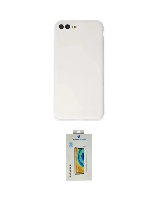 ieg™ iPhone 7 Plus Kılıf Kozmos Yansıma Özel Seri - Siyah Polymer Nano Ekran Koruyucu