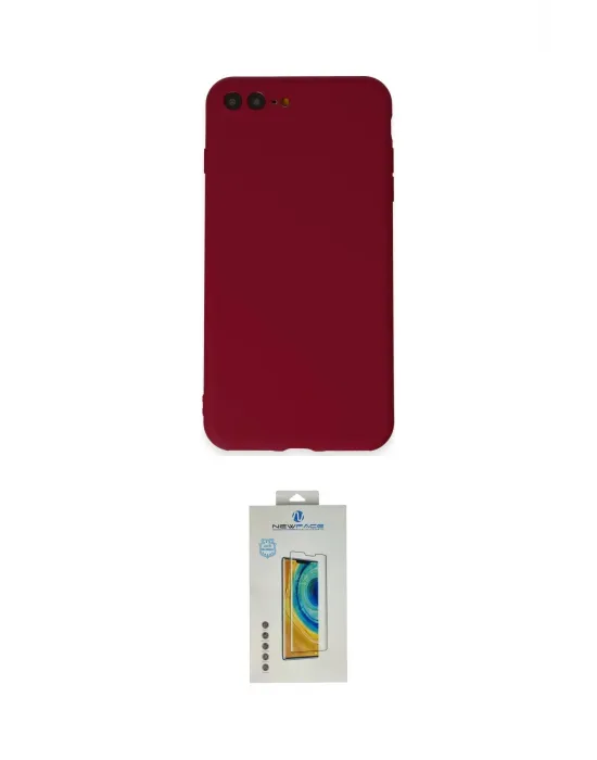 ieg™ iPhone 7 Plus Kılıf Kozmos Yansıma Özel Seri - Siyah Polymer Nano Ekran Koruyucu