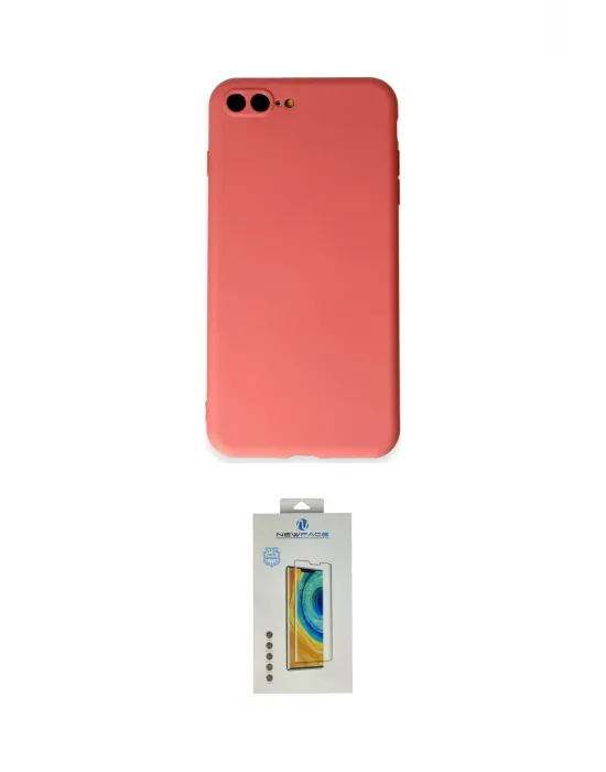 ieg™ iPhone 7 Plus Kılıf Kozmos Yansıma Özel Seri - Siyah Polymer Nano Ekran Koruyucu