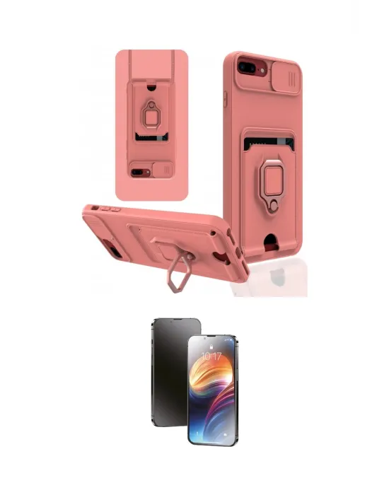 ieg™ iPhone 7 Plus Kılıf Vadi Form Prime - Siyah 3D Antistatik Mat Seramik Nano Ekran Koruyucu