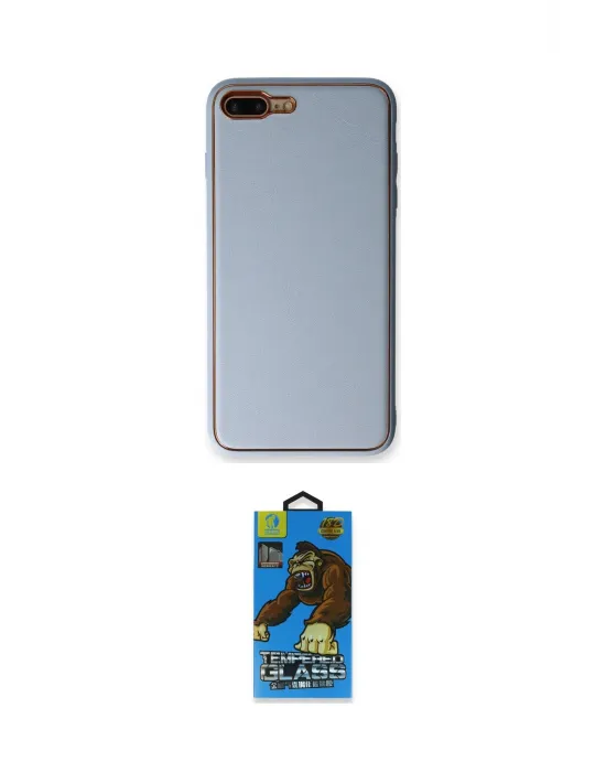 ieg™ iPhone 7 Plus Kılıf Yadigar Klasik - Beyaz 18D Cam Ekran Koruyucu