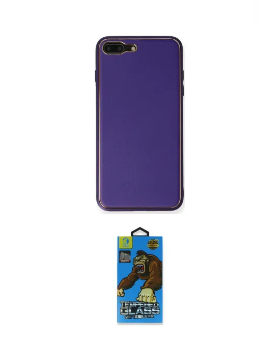 ieg™ iPhone 7 Plus Kılıf Yadigar Klasik - Beyaz 18D Cam Ekran Koruyucu
