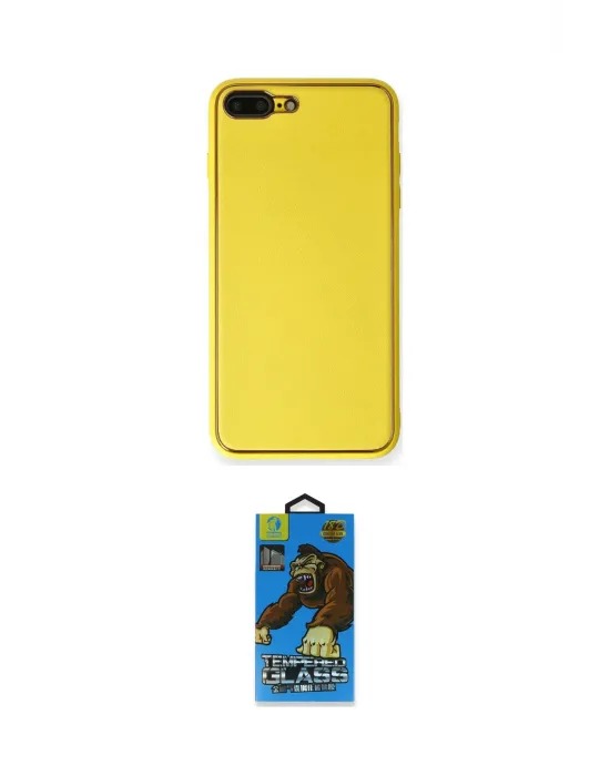 ieg™ iPhone 7 Plus Kılıf Yadigar Klasik - Beyaz 18D Cam Ekran Koruyucu