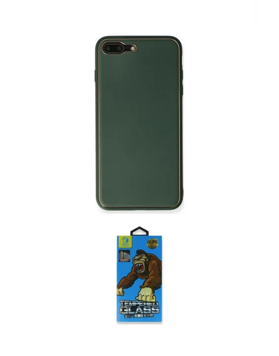ieg™ iPhone 7 Plus Kılıf Yadigar Klasik - Beyaz 18D Cam Ekran Koruyucu