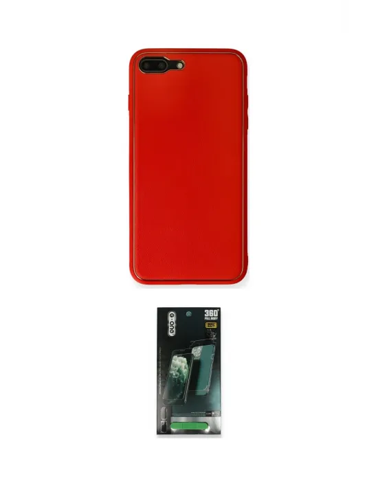 ieg™ iPhone 7 Plus Kılıf Yadigar Klasik - Şeffaf 360 Full Body Arka Koruyucu
