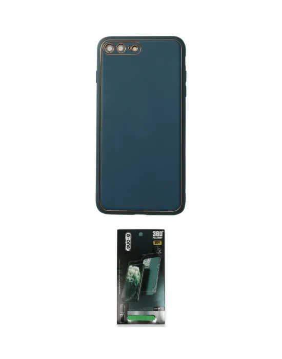 ieg™ iPhone 7 Plus Kılıf Yadigar Klasik - Şeffaf 360 Full Body Arka Koruyucu