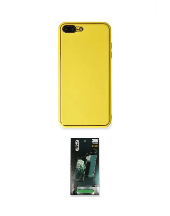 ieg™ iPhone 7 Plus Kılıf Yadigar Klasik - Şeffaf 360 Full Body Arka Koruyucu