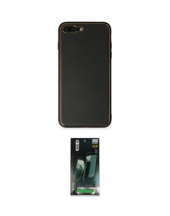 ieg™ iPhone 7 Plus Kılıf Yadigar Klasik - Şeffaf 360 Full Body Arka Koruyucu