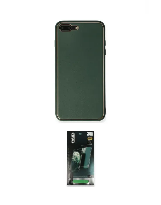 ieg™ iPhone 7 Plus Kılıf Yadigar Klasik - Şeffaf 360 Full Body Arka Koruyucu