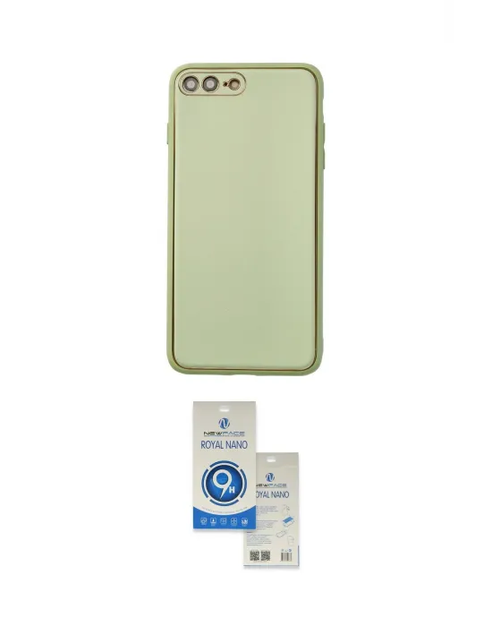 ieg™ iPhone 7 Plus Kılıf Yadigar Klasik - Şeffaf Royal Nano Ekran Koruyucu