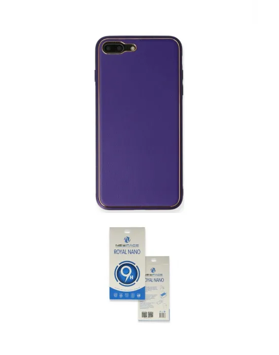 ieg™ iPhone 7 Plus Kılıf Yadigar Klasik - Şeffaf Royal Nano Ekran Koruyucu
