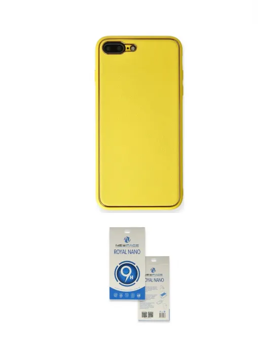 ieg™ iPhone 7 Plus Kılıf Yadigar Klasik - Şeffaf Royal Nano Ekran Koruyucu