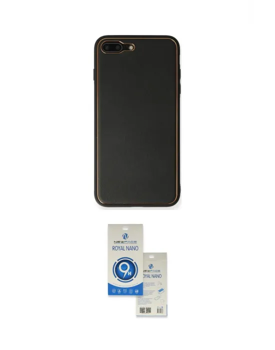 ieg™ iPhone 7 Plus Kılıf Yadigar Klasik - Şeffaf Royal Nano Ekran Koruyucu