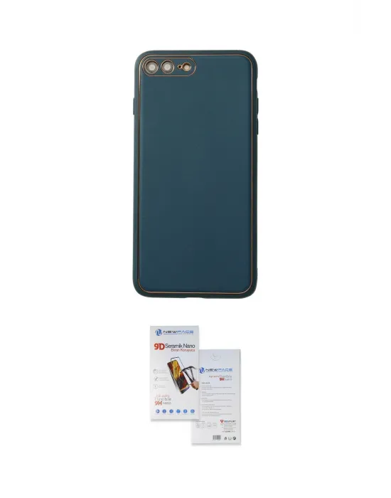 ieg™ iPhone 7 Plus Kılıf Yadigar Klasik - Siyah Seramik Nano Ekran Koruyucu