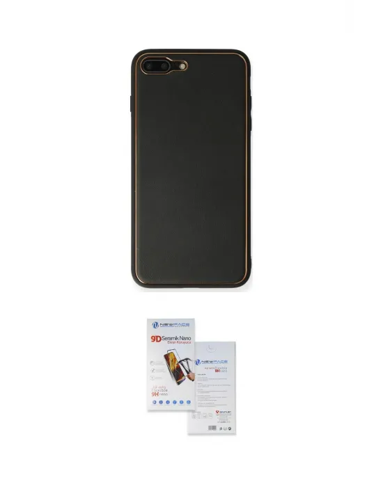 ieg™ iPhone 7 Plus Kılıf Yadigar Klasik - Siyah Seramik Nano Ekran Koruyucu