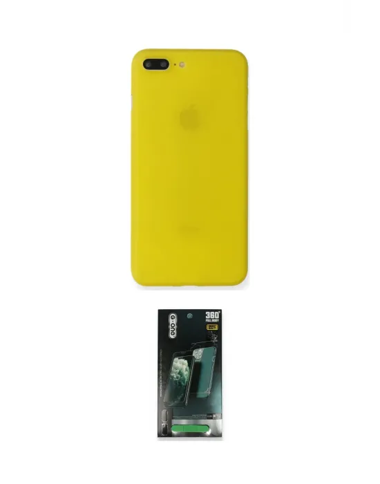ieg™ iPhone 7 Plus Kılıf Yadigar Yansıma Serisi - Şeffaf 360 Full Body Arka Koruyucu