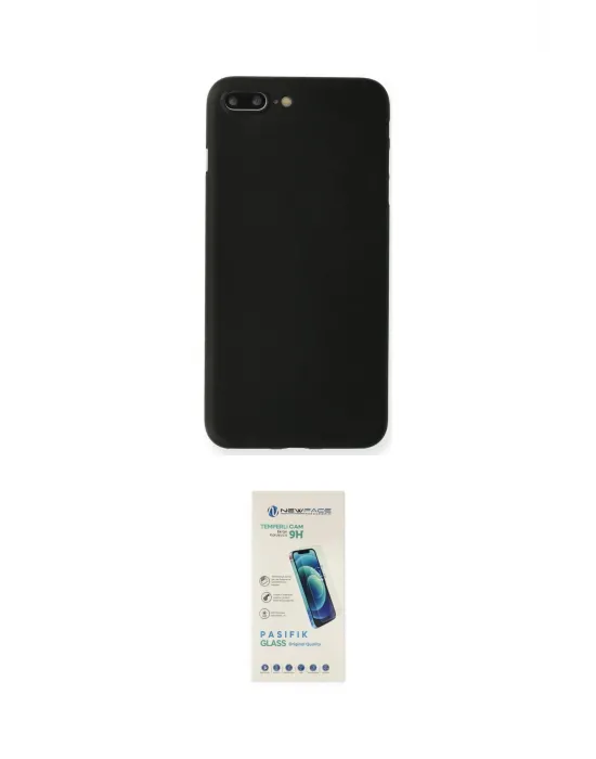 ieg™ iPhone 7 Plus Kılıf Yadigar Yansıma Serisi - Şeffaf Pasifik Cam Ekran Koruyucu