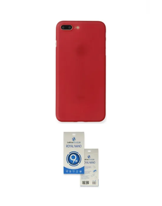 ieg™ iPhone 7 Plus Kılıf Yadigar Yansıma Serisi - Şeffaf Royal Nano Ekran Koruyucu