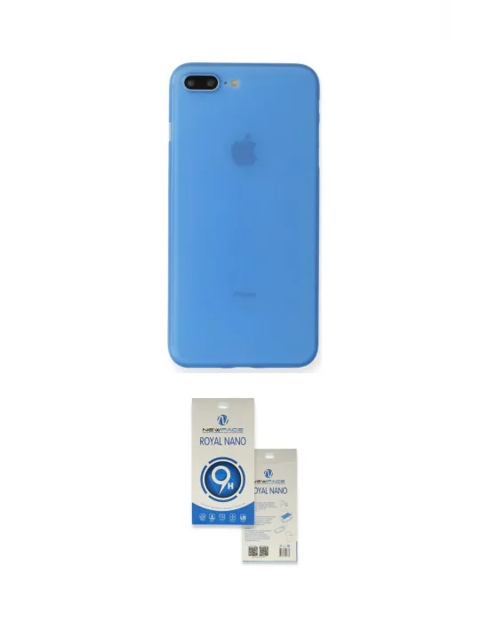 ieg™ iPhone 7 Plus Kılıf Yadigar Yansıma Serisi - Şeffaf Royal Nano Ekran Koruyucu