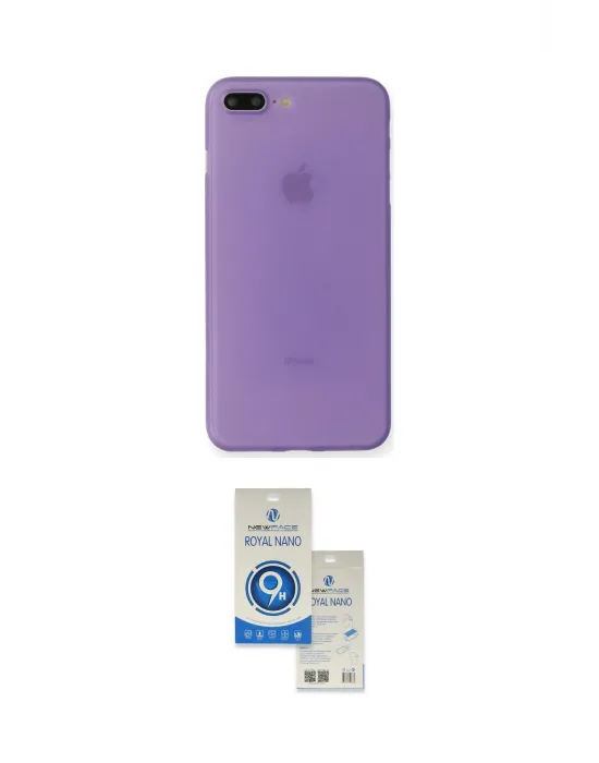 ieg™ iPhone 7 Plus Kılıf Yadigar Yansıma Serisi - Şeffaf Royal Nano Ekran Koruyucu