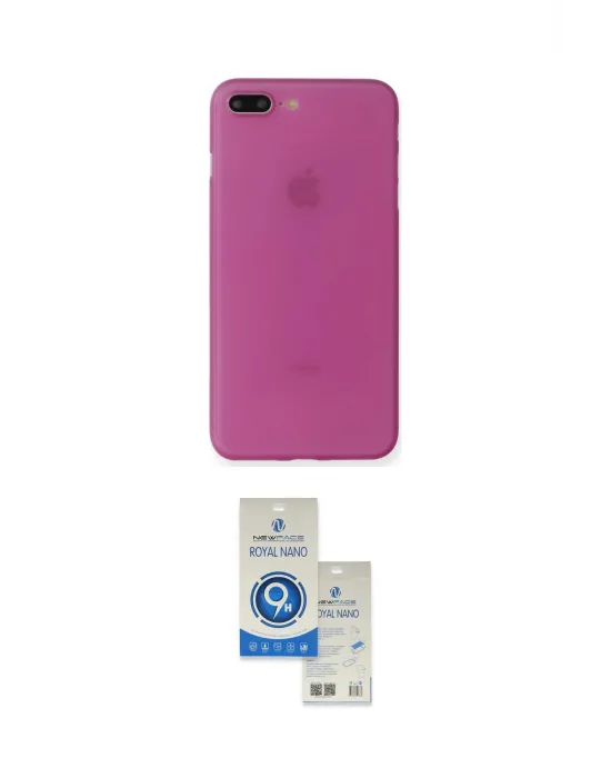 ieg™ iPhone 7 Plus Kılıf Yadigar Yansıma Serisi - Şeffaf Royal Nano Ekran Koruyucu