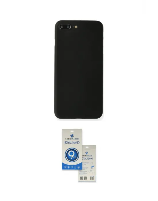 ieg™ iPhone 7 Plus Kılıf Yadigar Yansıma Serisi - Şeffaf Royal Nano Ekran Koruyucu