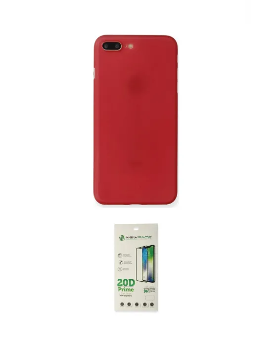 ieg™ iPhone 7 Plus Kılıf Yadigar Yansıma Serisi - Siyah 20D Premium Cam Ekran Koruyucu