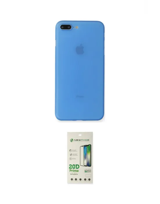 ieg™ iPhone 7 Plus Kılıf Yadigar Yansıma Serisi - Siyah 20D Premium Cam Ekran Koruyucu