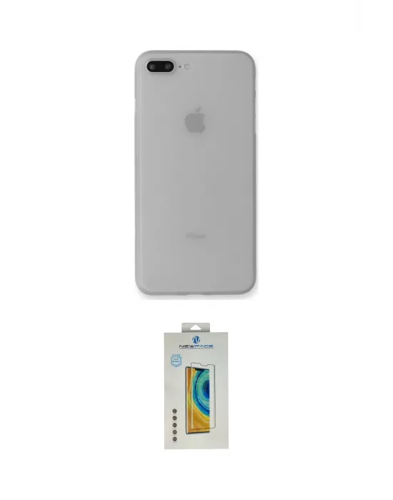 ieg™ iPhone 7 Plus Kılıf Yadigar Yansıma Serisi - Siyah Polymer Nano Ekran Koruyucu