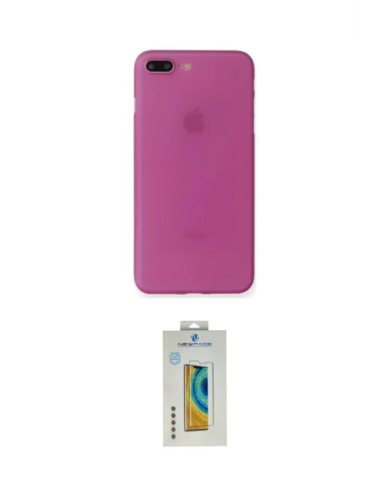 ieg™ iPhone 7 Plus Kılıf Yadigar Yansıma Serisi - Siyah Polymer Nano Ekran Koruyucu