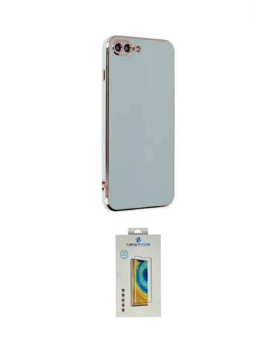 ieg™ iPhone 7 Plus Kılıf Yankı Serisi - Beyaz Polymer Nano Ekran Koruyucu
