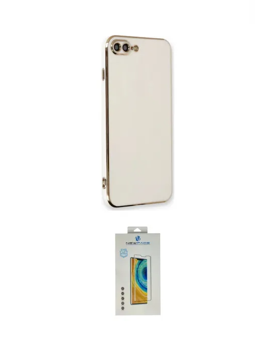 ieg™ iPhone 7 Plus Kılıf Yankı Serisi - Beyaz Polymer Nano Ekran Koruyucu