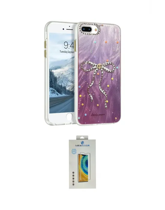 ieg™ iPhone 7 Plus Kılıf Zirve Modern Prime - Siyah Polymer Nano Ekran Koruyucu