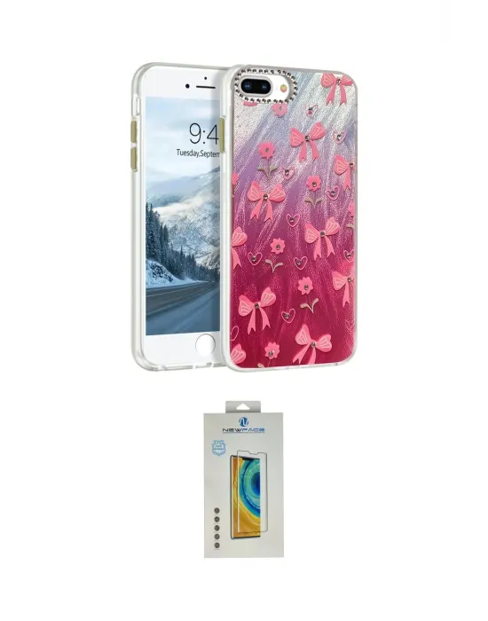 ieg™ iPhone 7 Plus Kılıf Zirve Modern Prime - Siyah Polymer Nano Ekran Koruyucu
