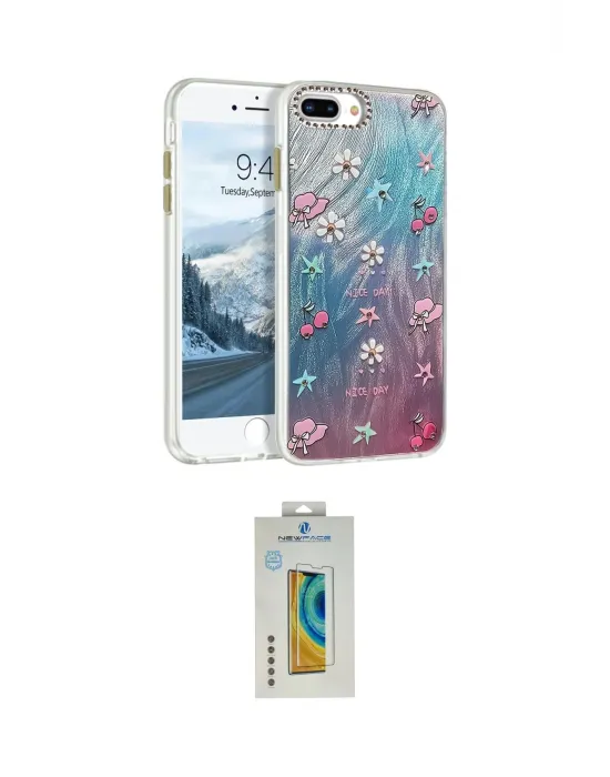 ieg™ iPhone 7 Plus Kılıf Zirve Modern Prime - Siyah Polymer Nano Ekran Koruyucu