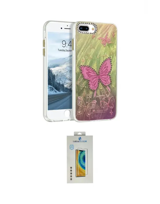 ieg™ iPhone 7 Plus Kılıf Zirve Modern Prime - Siyah Polymer Nano Ekran Koruyucu