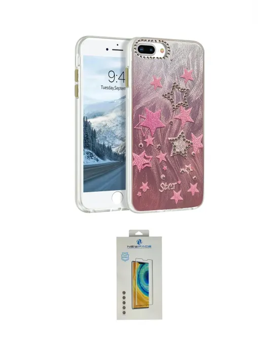 ieg™ iPhone 7 Plus Kılıf Zirve Modern Prime - Siyah Polymer Nano Ekran Koruyucu