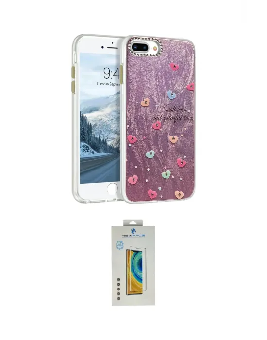 ieg™ iPhone 7 Plus Kılıf Zirve Modern Prime - Siyah Polymer Nano Ekran Koruyucu