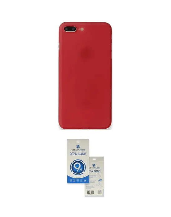 ieg™ iPhone 8 Plus Kılıf Yadigar Yansıma Serisi - Şeffaf Royal Nano Ekran Koruyucu