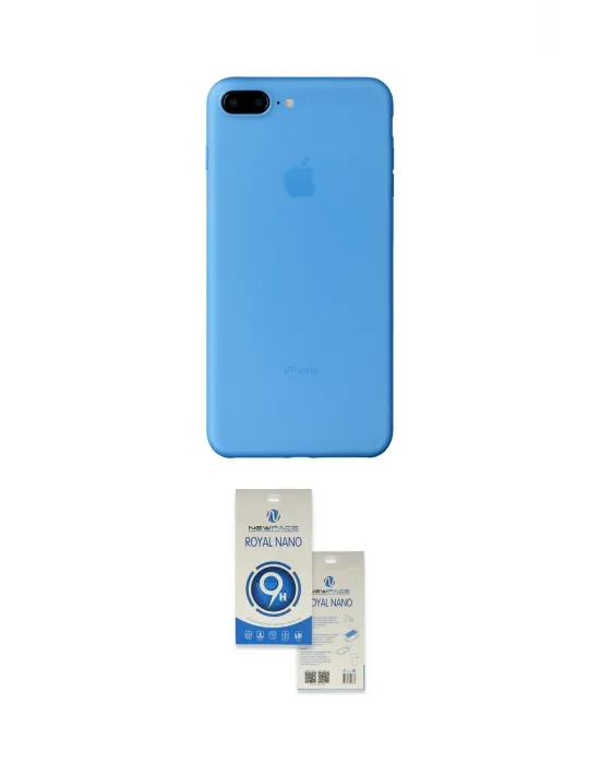 ieg™ iPhone 8 Plus Kılıf Yadigar Yansıma Serisi - Şeffaf Royal Nano Ekran Koruyucu