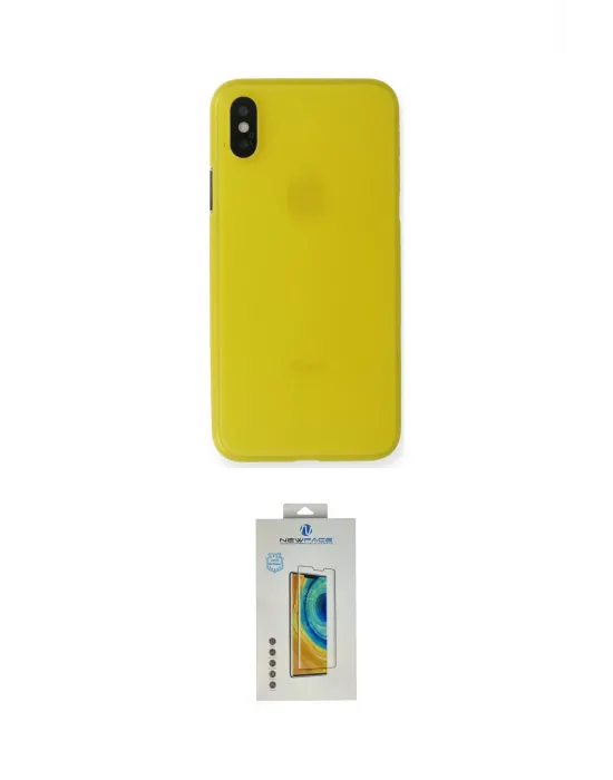 ieg™ iPhone XS Max Kılıf Yadigar Yansıma Serisi - Siyah Polymer Nano Ekran Koruyucu