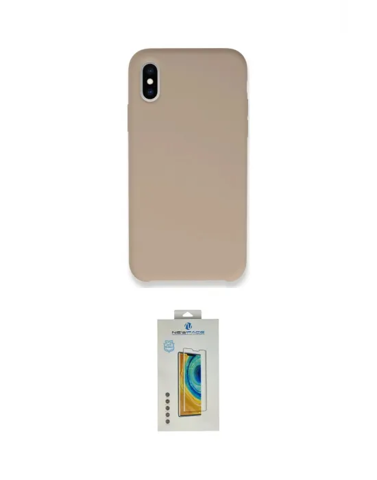 ieg™ iPhone XS Max Kılıf Zirve Modern Özel Seri - Siyah Polymer Nano Ekran Koruyucu