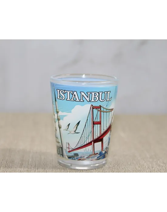 İstanbul Temalı Cam Shot Bardak